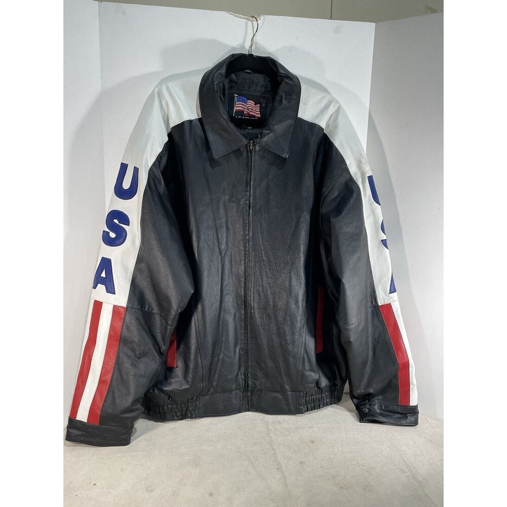 Vintage U.S.A. leather jacket 3XL